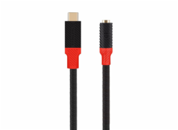 Tactical Pin4Fun Adapter USB-C/Jack 3,5mm 0,1m Black/Red