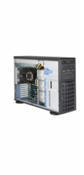 SUPERMICRO Tower/4U CSE-745BAC-R1K23B-SQ 4U, 8x 3.5"/ 2.5" SAS3/SATA3 Backplane for Hot-Swappable Drives, Front I/O Port
