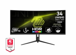 MSI MAG/342CQR E2/34"/VA/3440x1440/180Hz/1ms/Black/3R