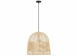 IMMAX BOHO PELO designové závěsné svítidlo, D50cm, E27, přírodní ratan