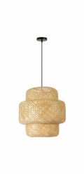 IMMAX BOHO HILO designové závěsné svítidlo, D50cm, E27, bambus