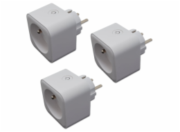Xtend Home set 3x chytrá interní zásuvka, měření příkonu, správné spínání fáze, Tuya
