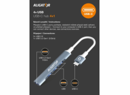 Aligator Hub USB-C / 4x USB