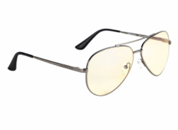 GUNNAR kancelářske/herní brýle MAVERICK GUNMETAL * jantárová skla * BLF 65 *  NATURAL focus