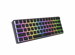 Genesis herní klávesnice THOR 660 G2/Gateron Brown/USB+BT/US layout/Černá
