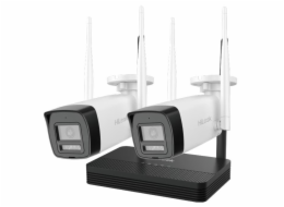 HiLook Powered by HIKVISION/ WiFi Bullet KIT IKS-2044BH-PH/W/ 4Mpx/ 2x kamery IPC-B140HA-LDF/W/ 1x NVR-DS-7104NI-S1/W