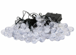 IMMAX LED solární dekorační řetěz DROP, 50xLED, IP65, teplá bílá, 7m