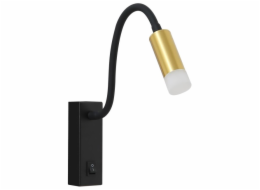 IMMAX GOAL designové nástěnné LED svítidlo, vypínač, 3W, černo-zlaté