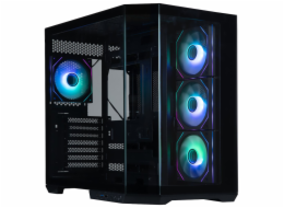 BitFenix skříň T10 Negro / ATX / 4x 120mm ARGB fan + controller / USB 3.0 / USB-C / panoramatická / černá