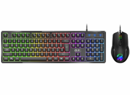GENIUS GX GAMING Scorpion KM-GX6/ drátový set klávesnice s myší/ RGB podsvícení/ Copilot/ USB/ černá/ CZ+SK layout