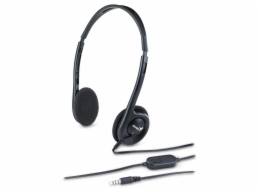 GENIUS headset HS-200C, 2x 3,5 jack, redukce na single jack