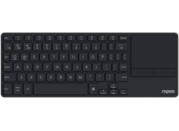 RAPOO Klávesnice E2810M, Bezdrátová 2.4GHz, Bluetooth, CZ/SK, černá