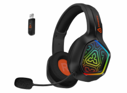 CONNECT IT BIOHAZARD Blast herní bezdrátová sluchátka s mikrofonem,RGB pods.,BT/2,4GHz/Jack+USB-C/ČERNÁ