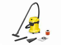 Univerzální vysavač KARCHER WD 3 V-17/4/35 + trysky 17 l 1000 W (1.628-124.0) Černá, Žlutá