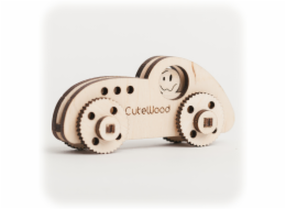 CuteWood Dřevěné 3D puzzle Sportovní auto