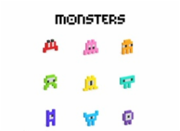 Pixio Voxart - Monsters - Green, Smart Pixel