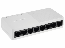 HIKVISION switch DS-3E0108D-O/ 8x port/ 10/100 Mbps RJ45 ports/ 1.6 Gbps/ napájení 5 VDC, 0.6 A