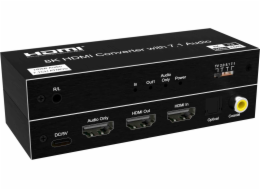 PremiumCord 8K@60Hz Audio Extractor HDR,výstupy: stereo jack, SPDIF, RCA, HDMI