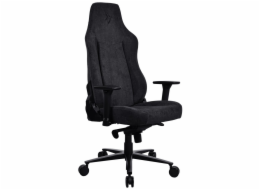 AROZZI herní židle VERNAZZA Soft Fabric Pure Black/ povrch Elastron/ černá