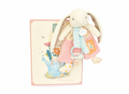 Doudou Dárková sada Hračka s úchytem na dudlík Králíček Ciboulette 19 cm