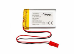 Akyga Li-Pol baterie LP503448 3.7V / 800mAh PCM JST 2.54 2Pin 