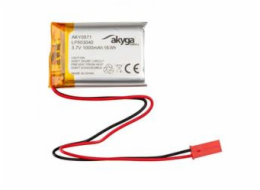 Akyga Li-Pol baterie LP803040 3.7V/1000mAh PCM JST 2.54 2 Pin 