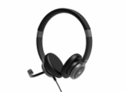 PORT CONNECT ON'R 300 Stereo headset ACTIVE OFFICE s mikrofonem USB-A/USB-C, černá