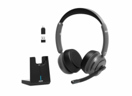 PORT&nbsp;CONNECT&nbsp;ON'R&nbsp;700&nbsp;Binaurální&nbsp;Bluetooth&nbsp;stereo&nbsp;headset&nbsp;PRO&nbsp;s&nbsp;nabíjecí&nbsp;základnou,&nbsp;černá