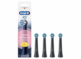 Oral-B iO Aufsteckbürsten Sanfte Reinigung BLACK 4er