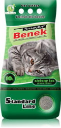 SUPER BENEK STANDARD Kočičí stelivo Bentonitová drť Zelený les 10 l