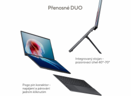 ASUS Zenbook Duo 14 OLED/UX8406CA-OLED067X/U7-255H/14"/2880x1800/T/32GB/1TB SSD/Arc 140T/W11P/Gray/2