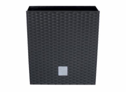 Květináč Prosperplast Rato Square antracit 26,5 x 26,5 x 50 cm, 2. jakost