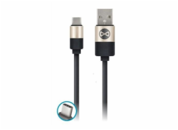 Datový kabel Forever Modern USB/USB-C 1m 2A černý