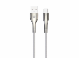 Datový kabel Forever Sleek USB/USB-C 1m 3A bílý