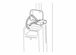 Ergotron - Montážní sada (security bracket, zámek s kabelem, 2 klíče, upínací prvky) - pro power system - zdravotní - bílá - lze připevnit na vozík - kompatibilní s TAA - pro CareFit Slim; StyleView C
