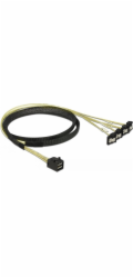 Delock Kabel Mini SAS HD SFF-8643 > 4 x SATA 7 pin samice 90° pravoúhlý 1 m