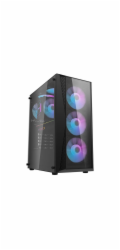 Darkflash DK352 Plus computer case + 4 fans (black)