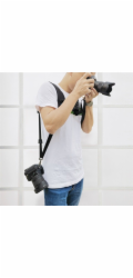 Dvojitý ramenní popruh Puluz pro fotoaparáty PU6002