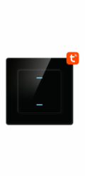 Smart Light Switch WiFi Avatto N-TS10-B2 2 Way TUYA (black)
