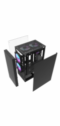 Počítačová skříň Darkflash A290 + 3 ventilátory (černá)