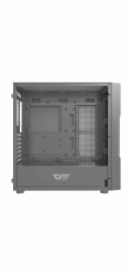 Skleněná počítačová skříň Darkflash DK431 + 4 ventilátory (černá)