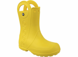 Dětské boty Crocs Rukojeť Rain Boot žlutá vel. 34-35 (12803)