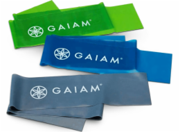 Gaiam Flex 59180 různé úrovně odporu ve vícebarevné sadě 3 ks.