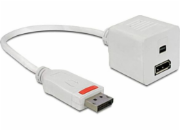 Delock AV adaptér DisplayPort - DisplayPort bílý (61751)