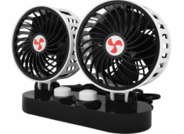 LTC LTC ventilátor do auta dvojitý 2x5 12V s regulací