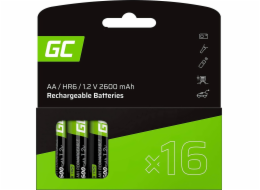 Zelená baterie AA / R6 2600mAh 16 ks.