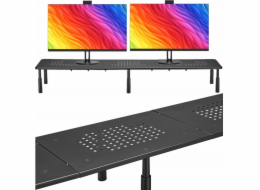 Mozos SPM2 - Stolek pro 2 monitory, černý