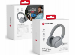 Bezdrátová sluchátka ForCell FORCELL F-AUDIO ANC Touch Beat šedá