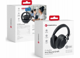 Sluchátka ForCell FORCELL F-AUDIO bezdrátová sluchátka přes uši ANC Pro Sound Craft černá