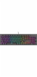 Klávesnice Genesis GENESIS THOR 303 DE HERNÍ KLÁVESNICE RGB PODSVÍCENÍ MECHANICKÝ TICHÝ SPÍNAČ BLACK HOT SWA